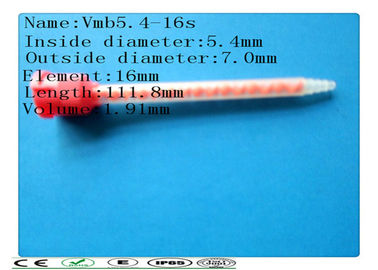 Misturador estático plástico do MB 5.4-16s para o tubo de mistura, as colas Epoxy e o tubo de misturador estático dos polyureas