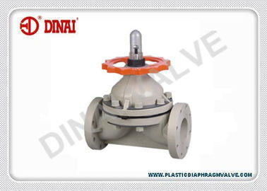 Válvula de diafragma do PVC de PTFE/EPDM para o petróleo e gás industrial, manual operado