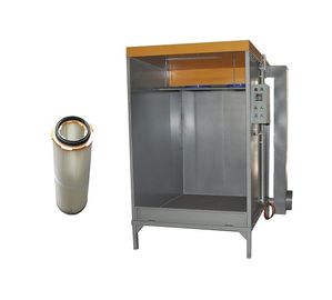 Cabines de pulverizador comerciais caseiros do revestimento do pó com os dois filtros em caixa
