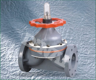 Válvula de diafragma operada pneumática PN10 do PVC para sanitários, 20mm - 280mm