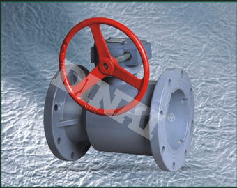 PN10 válvula de bola plástica da flange da barra UPVC, 1/2” a 12" RUÍDO, ANSI, conexão da flange de JIS