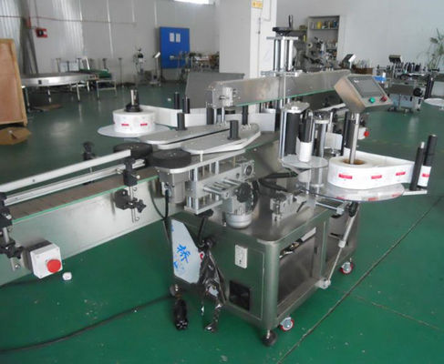 1 máquina de etiquetas automática lateral máquina plástica do distribuidor da etiqueta de Botlle