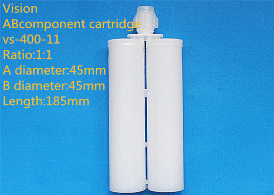 os componentes do reboque do cartucho da colagem do AB do 1:1 400ml esvaziam o cartucho do silicone para a colagem de cola Epoxy