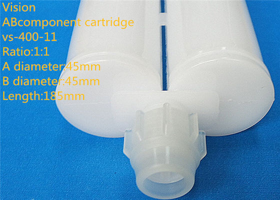 os componentes do reboque do cartucho da colagem do AB do 1:1 400ml esvaziam o cartucho do silicone para a colagem de cola Epoxy