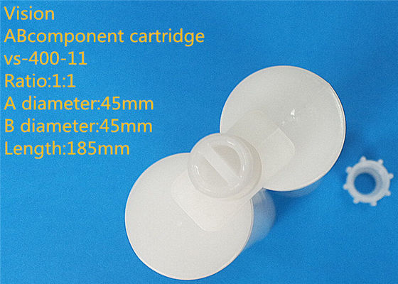os componentes do reboque do cartucho da colagem do AB do 1:1 400ml esvaziam o cartucho do silicone para a colagem de cola Epoxy