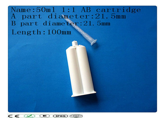 Cartucho da colagem do AB, cartucho duplo do 1:1 50ml, tambor da seringa