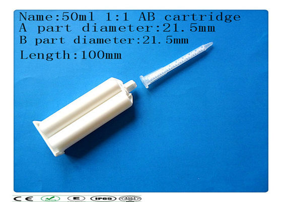 Cartucho da colagem do AB, cartucho duplo do 1:1 50ml, tambor da seringa
