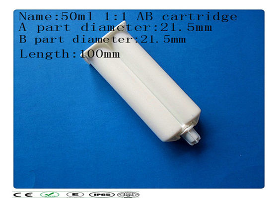 Cartucho da colagem do AB, cartucho duplo do 1:1 50ml, tambor da seringa