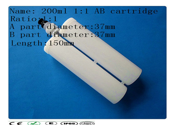 200ml dois brancos catridge distribuidor componente, tambor distribuidor, cartucho da colagem