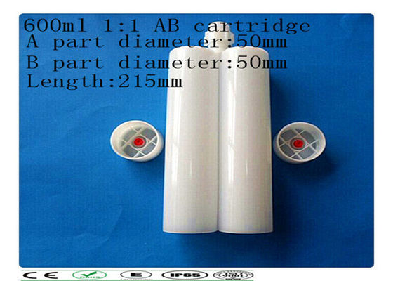Carcartridge duplo do PE, cartucho do componente 600ml dois, de lado a lado cartucho