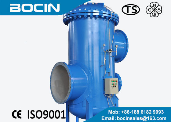 100 mícrons automáticos do material industrial do aço carbono do alojamento de filtro do filtro do filtro da limpeza de auto