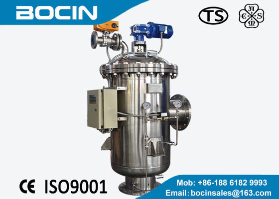 100 mícrons automáticos do material industrial do aço carbono do alojamento de filtro do filtro do filtro da limpeza de auto