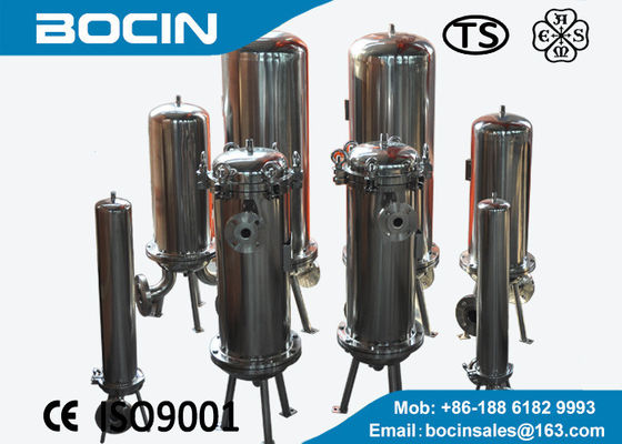 Alojamento de filtro sanitário de aço inoxidável do cartucho para a filtragem do alimento/bebida