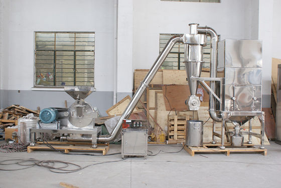 Ciclone que separa a máquina de trituração automática do pulso com sistema de coleta da poeira