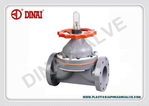 O tipo válvula do Weir de diafragma plástica de CPVC, Metal a válvula de diafragma pneumática