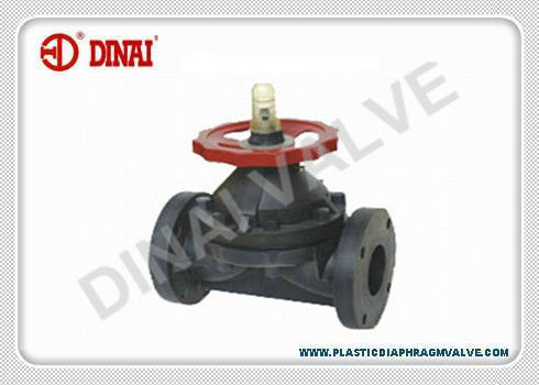 Válvula de diafragma industrial operada manual, plástico de CPVC/UPVC/PVDF/PPH fabricado