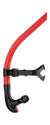 Plutônio preto e vermelho adulto que nada Snorkle com o adaptador bucal do silicone para o treinamento do nadador