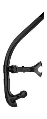 Plutônio preto e vermelho adulto que nada Snorkle com o adaptador bucal do silicone para o treinamento do nadador