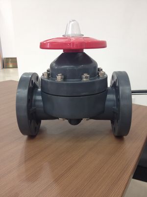 Punho de alta pressão da roda da conexão da flange de válvula do diafragma do PVC do solenóide