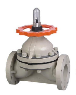 Válvula de diafragma plástica industrial de UPVC/PVC com ferro fundido/compressor de nylon