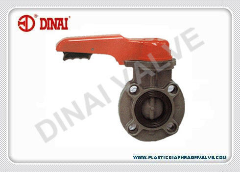 Válvula de borboleta plástica anticorrosiva para o sistema tranqüilo do tratamento da água, 1" a 24", tipo da bolacha, 1.0Mpa, UPVC, CPVC, PVDF, P