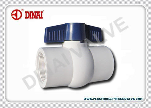 Válvula de bola plástica do PVC para a água 1/2” a 4", RUÍDO/ANSI/JIS/BS