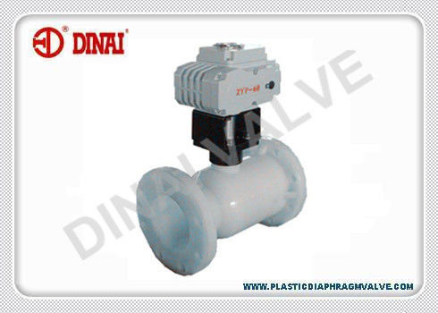 Válvula de bola plástica elétrica DC24V AC220V, tipo de regulamento com interruptor de limite
