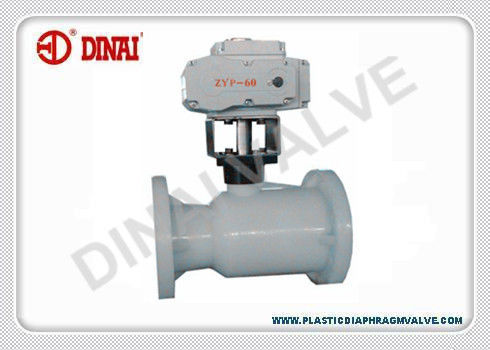 Válvula de bola plástica elétrica DC24V AC220V, tipo de regulamento com interruptor de limite