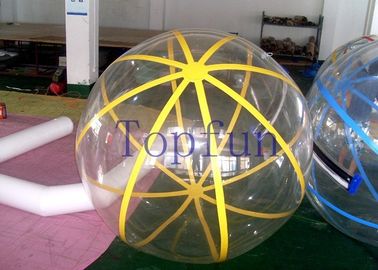 2m importou o PVC transparente de passeio/TPU da bola 1.0mm da água inflável do zíper