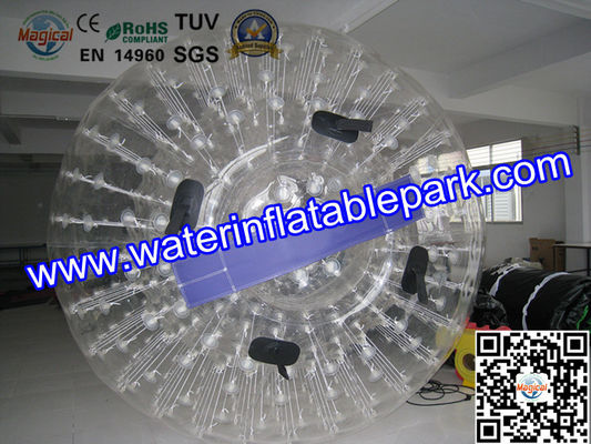 Bola azul inflável interessante comercial engraçada 3m x 2m de Zorb da terra
