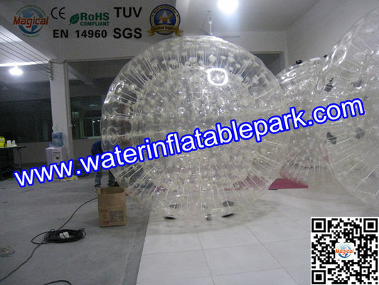 Bola azul inflável interessante comercial engraçada 3m x 2m de Zorb da terra