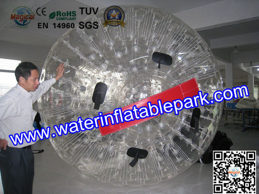 Bola azul inflável interessante comercial engraçada 3m x 2m de Zorb da terra