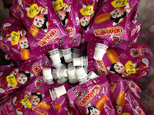 O empacotamento personalizado da geléia levanta-se o malote do bico no plástico laminado