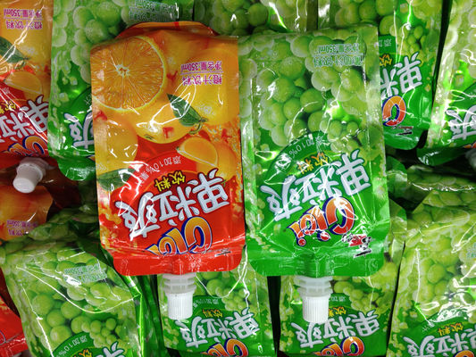 O empacotamento personalizado da geléia levanta-se o malote do bico no plástico laminado